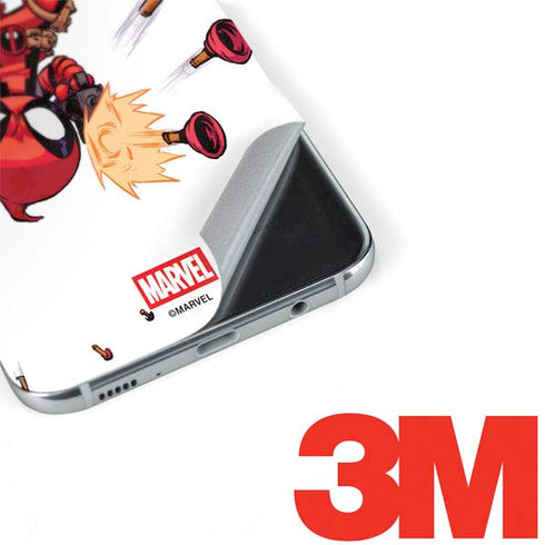 Marvel Deadpool Babypool Shooting Galaxy S8 Plus Skin